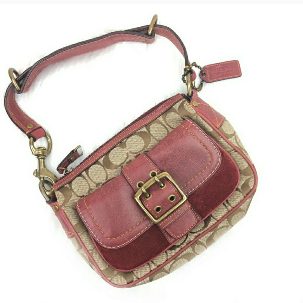 Tan Cranberry Coach Purse